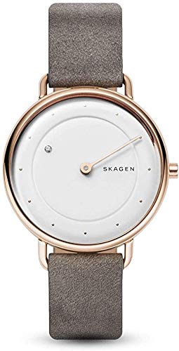Preisvergleich Produktbild Skagen Damen Analog Quarz Uhr mit Leder Armband SKW2739