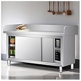 Applicazioni versatili: i nostri piani di lavoro domestici e commerciali sono ideali per vari ambienti, come cucine, ristoranti, lavanderie, scuole e altri ambienti commerciali. Realizzati per durare nel tempo e stile, questi piani di lavoro migliorano la produttività fornendo una superficie elegante per tutte le esigenze. Perfetto sia per uso domestico che aziendale!