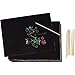 Rainbow Scratch Art Paper with 10 Stylus Pens - 100-Pack Rainbow Art Scratch-off Papers, Rainbow Sketch Pad, Black Doodle Pad, Perfect for DIY Kids Art Craft Classroom Project, 8.27 x 11.02 Inches
