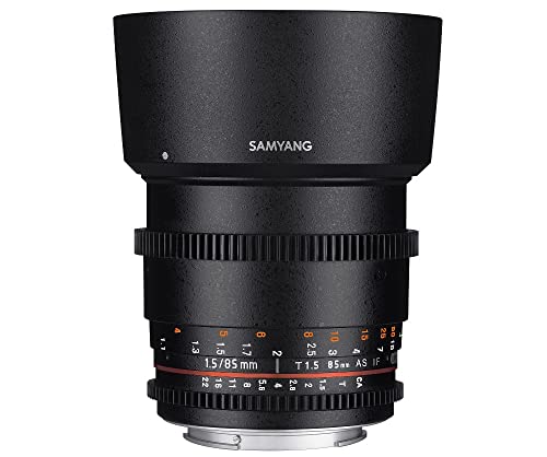 Samyang 85mm T1.5 objectif focale fixe monture 4/3 cinéma vidéo mise au point manuelle