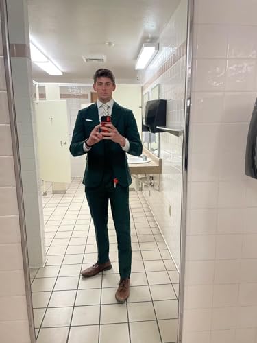 Men's Linen Suit 3 Piece Slim Fit Summer Beach Wedding Suits for Men Two Button Lightweight Jacket Vest Pants Set2