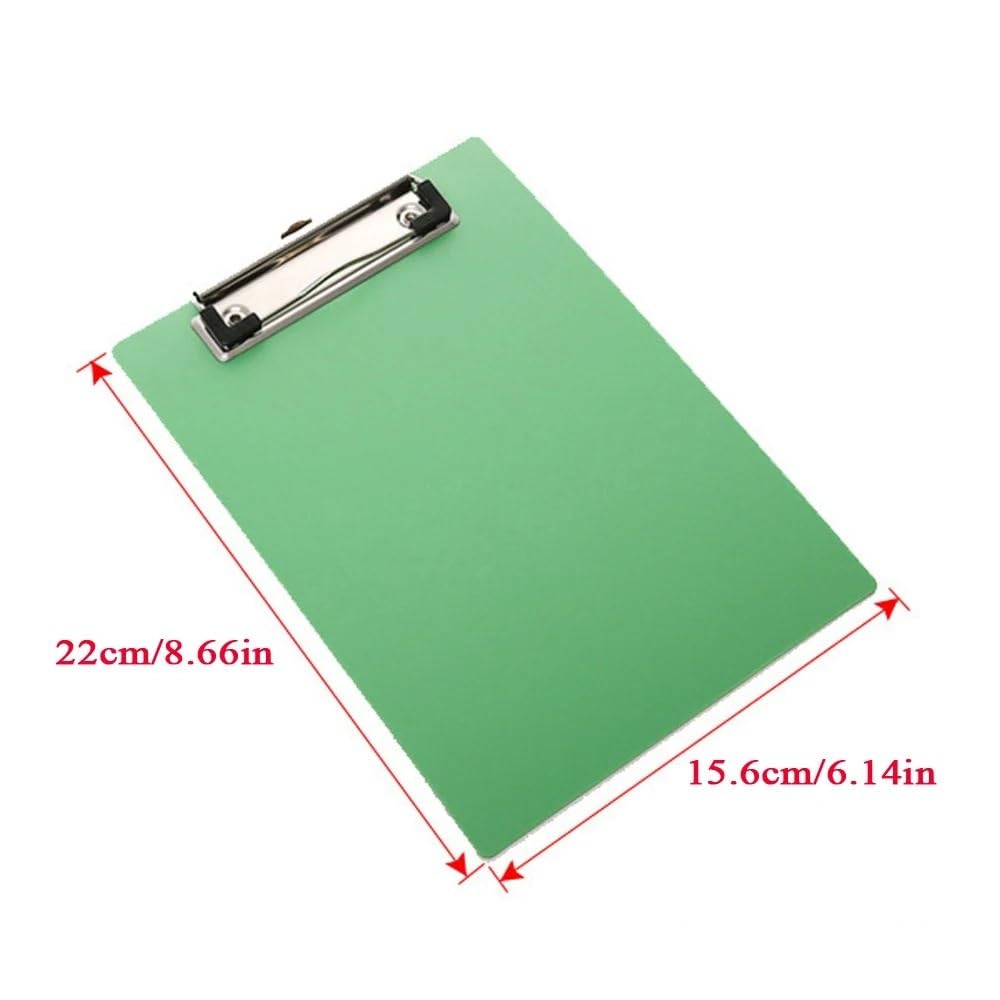 4 pezzi A5 Portadocumenti Clip Appunti Blocco note Carta di prova Forniture scolastiche for ufficio Cartella file Cancelleria Per L'ufficio(Black)