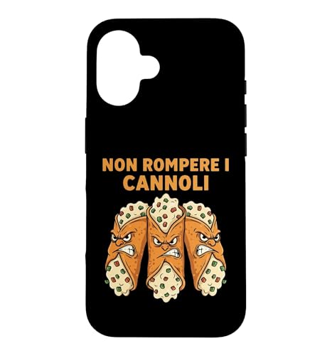 �m�������y�� I Cannoli Divertente cartone animato di cibo �X�}�z�P�[�X iPhone 16 �p