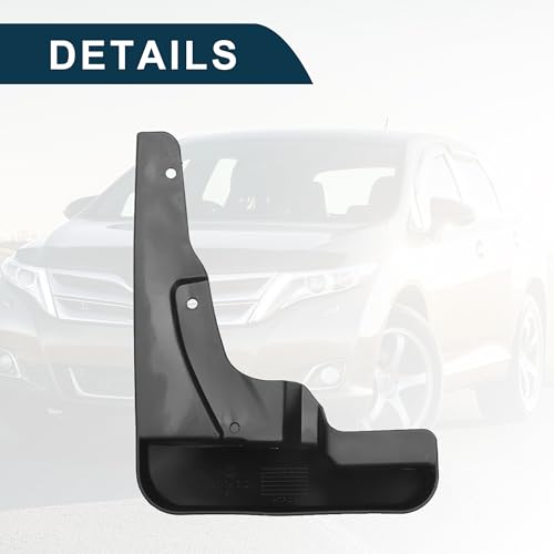 Image of Mud Flap Splash Guard for Toyota Venza 2009-2016 Durable | Front & Rear Side Mudflaps with Mount Accessor 1 Set