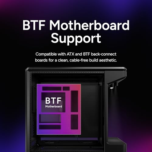 Image of Cooler Master MasterFrame 360 Stage LCD ATX Mid-Tower PC Case - Front Showcase Stage with Spotlight & LCD Display, Supports 430mm GPUs & 360mm Radiators, PCIe 5.0 Ready, Up to 12x120mm Fans, USB-C