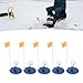 Topyond 5Pack Ice Fishing Flag Tip Up Winter Fishing Rod Marker Easy to Use Portable Stable Ice Fishing Supply for Outdoor
