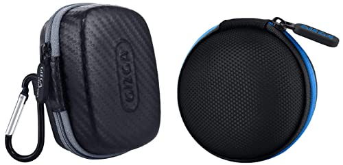 Image of Gizga Essentials Carrying Case for JioFi 4G M2S and JioFI3 WiFi Hotspot Dongle Black & Earphone Carrying Case, Multi-Purpose Pocket Storage Travel Organizer