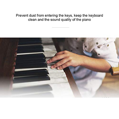 Klaviertastatur-Abdeckung, weiches staubdichtes Abdecktuch mit verschleißfestem, robust, langlebig, leicht zu reinigen, geeignet für Klaviertastatur