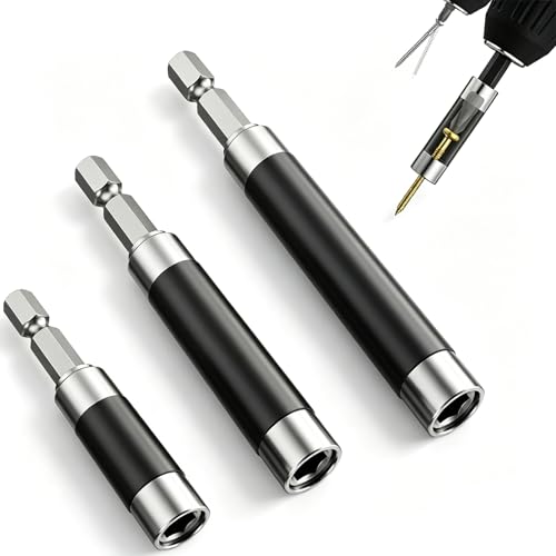 3 Pack Anti-Tilt Screw Bit Holder for Drill