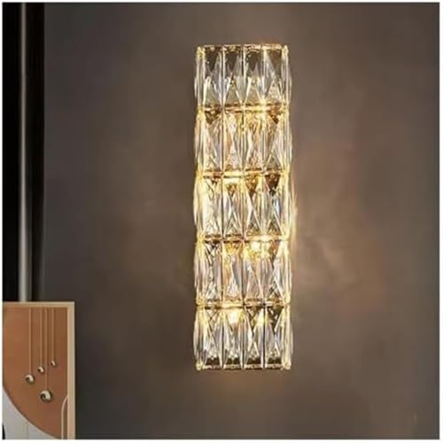 Wall Lamp Crystal Rectangular Modern Luxury Elegant Indoor Wall Sconce