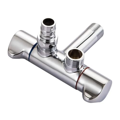 Válvula angular de tres vías G1/2 para renovar accesorios de baño 2