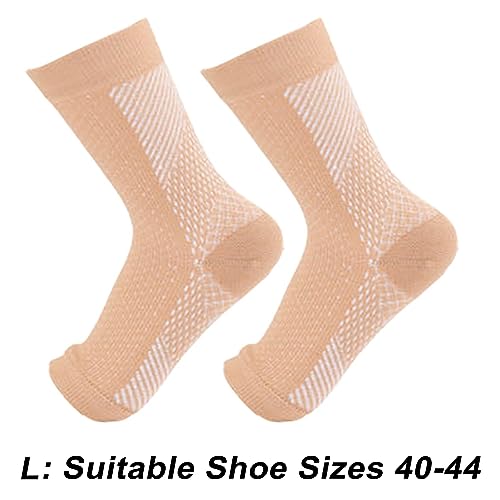 Men Socks Super Soft Compression Socks for Fitness Running Moisture-wicking Breathable Unisex Design 1 Pair Unisex Socks Skin S2