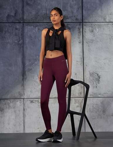 Image of Jockey MW20 Women Microfiber Elastane Stretch Performance Active Wear Leggings with Elasticated Waistband