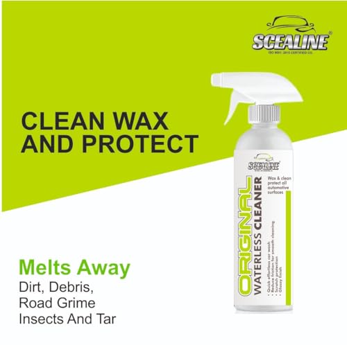 Image of Clean & Shine Waterless Car and Bike Wash Spray 500ml | All-in-One Exterior Cleaner for Paint, Glass, Plastic, Chrome & Wheels | Multipurpose Polish, Streak-Free Shine With Microfiber Cloth
