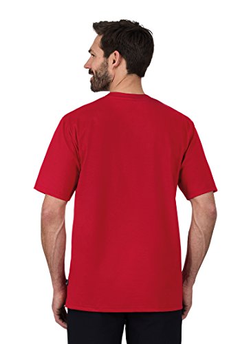 Trigema Men's T-Shirt 636202, XX-Large, Red (kirsch 036), XXL - Image 3