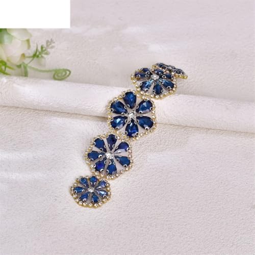 Womens Rhinestone Flower Wedding Belt Bridal Thin Halloween Party Dress Ribbon Accessories4