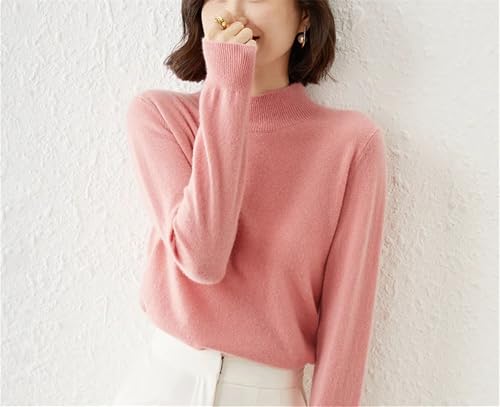 Women’s Turtleneck Sweater – Slim Fit Stretch Knit Pullover, Soft Cashmere Blend Bottoming Shirt for Winter 20254