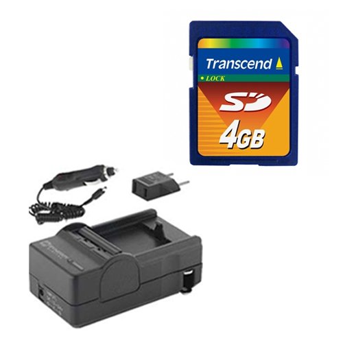 JVC GZE100VUS Camcorder Accessory Kit includes: SDM-1550 Charger, KSD4GB Memory Card