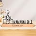 Dyoart Personalized Music Desk Name Plate, Custom Name Plate Holder for Desk, Desk Sign Customizable with Wood Holder, Office Decor, Teacher Name Plate, New Teacher Gifts, Desk Decorations for Office