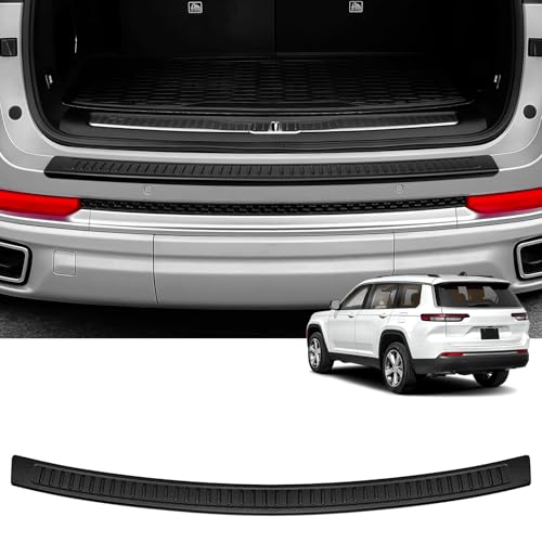 Image of Rear Bumper Protector for Jeep 2021-2024 2025 Grand Cherokee L Car Accessories ABS Plastic Material Matte Black Resistant Trunk Door Entry Guards