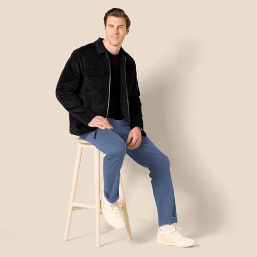 Amazon Essentials Men's 5-Pocket Stretch Twill Jeans-Inspired Casual Pants, Indigo Blue, 38W x 34L - image 8