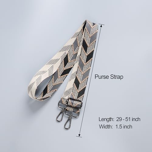 Image of chushui Silver Hardware Purse Strap,Replacement Crossbody Adjustable Shoulder Strap for Handbag Bag