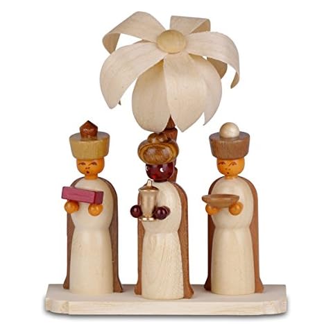 Three Kings Figurine with Palm Tree Cover