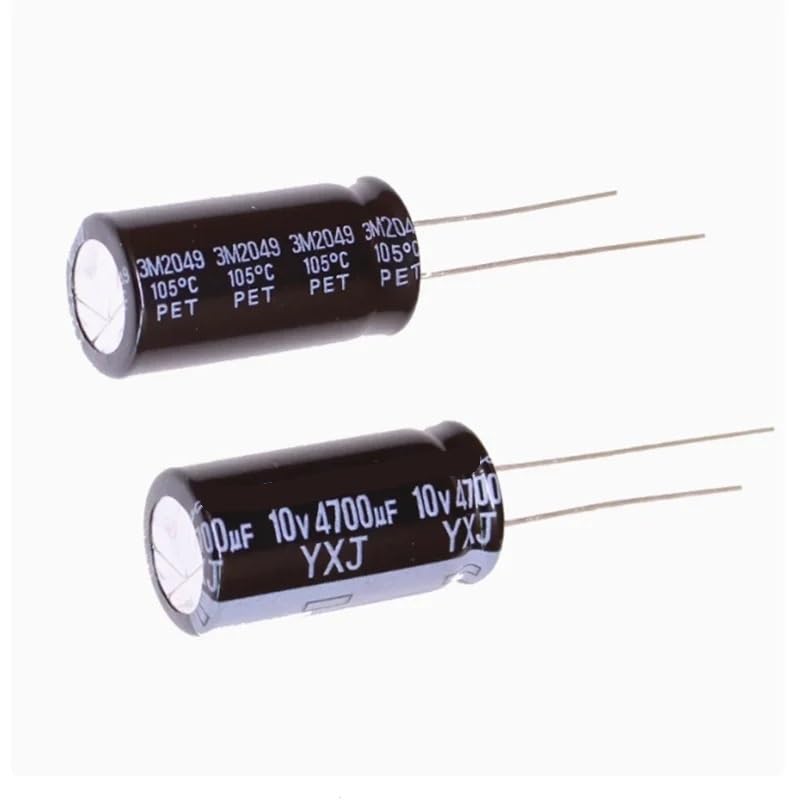 Condensador electrolítico 10V 47uF mini de 5x7mm que optimiza el filtrado de energía, 10 uds
