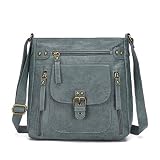 KL928 Purses for Women Crossbody Bags Shoulder Handbags, Peacock Blue