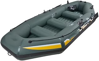 TOMYEUS Inflatable Boat Thickened Folding Kayak Boat 1-2 Person Inflatable Fishing Boat Wear-Resistant Rubber Boat With Clip Net Kayak Gonflable