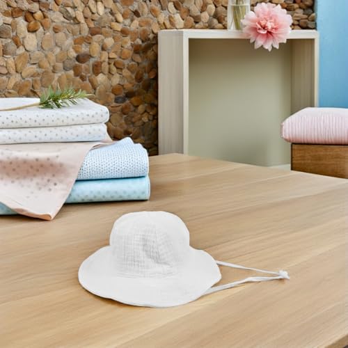 Chapeau de soleil pour bébé en coton pour la plage et les sorties - 7