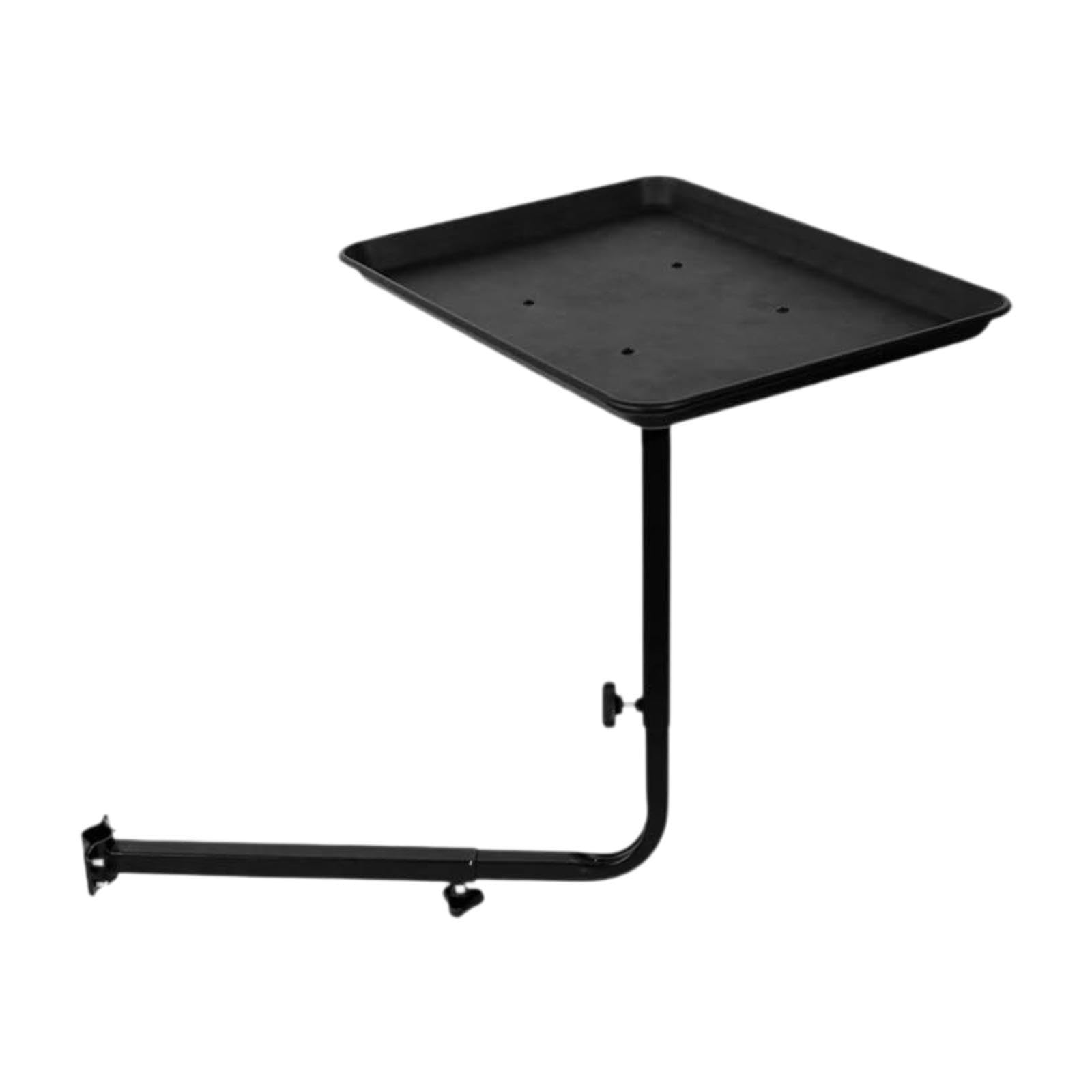 Bandeja metálica versátil para silla de salón, ideal para coloración y cuidado profesional del cabello. Bandeja para silla de barbería. Accesorio