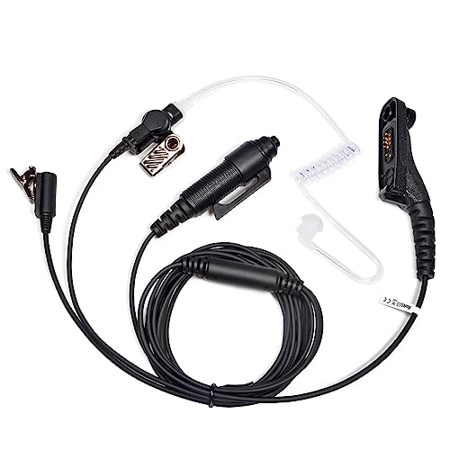UAYESOK 3-Wire In-Ear Covert Acoustic Tube Radio Earpiece