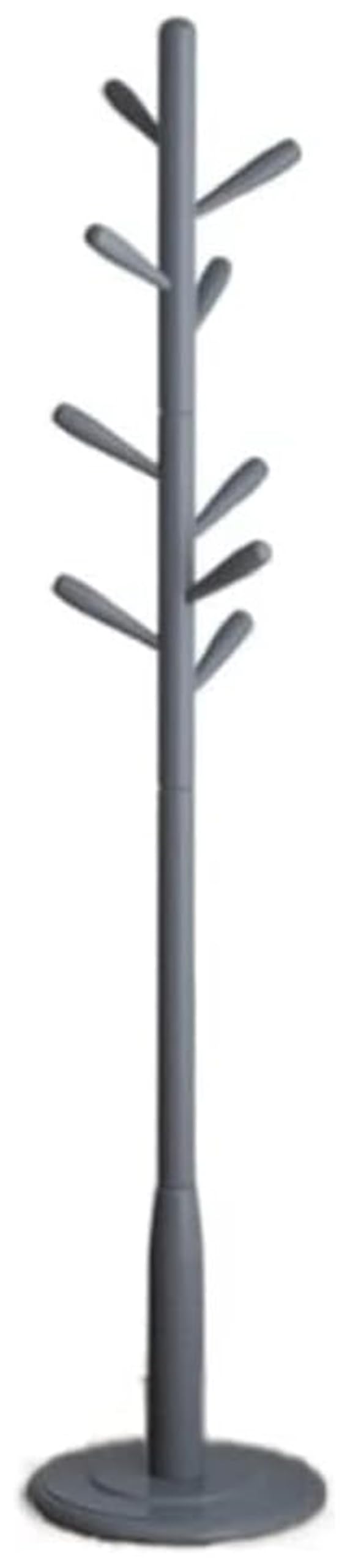 FCXWEVR Coat RackCoat Rack, Elegant Wooden Coat Rack with 9 Hooks, Freestanding Coat Rack, Tree, Easy to Install in Entrance Area, Coat Rack for Hat, Umbrella, Clothes Hanger Stand (Colour: Grey1, S