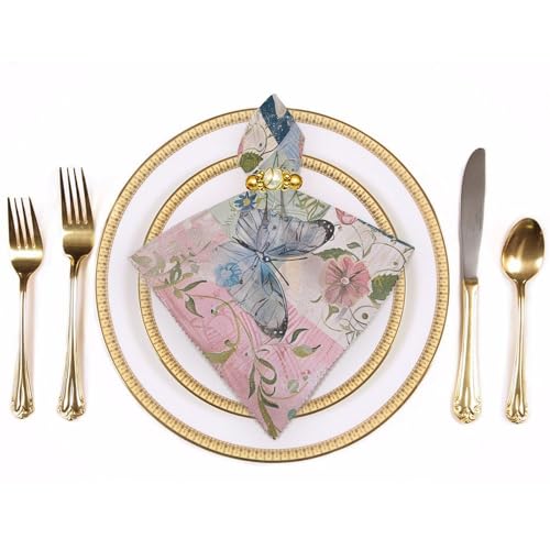 Servilletas de tela reutilizables set de 2 con diseño floral miniatura 3