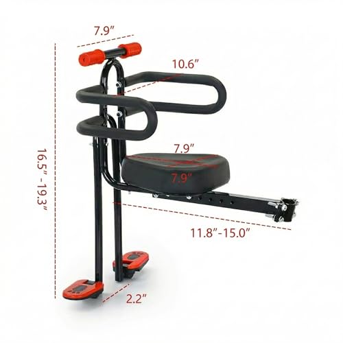 LYNTHEAUX Front Mounted Kids Bike Seat