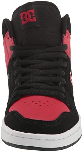 DC Men's Manteca 4 Hi High Top Casual Skate Shoe Sneaker, Black/RED, 8 | Image 1
