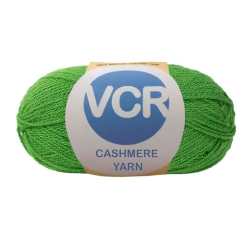 Image of VCR Forest Green Cashmere Knitting Yarn, 100 Grams Hank, 265 Meters Length, Acrylic 75% and Nylon 25%, Soft Crosia Thread for Crochet and Knitting, Suitable for Sweaters, Pullovers and Jackets
