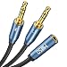 3.5mm Headphone Splitter, MillSO Jack Headset Adapter CTIA Audio Splitter Adapter Cable 2 Male to Female with Separate Microphone and Headphone for PC PS4 Gaming Headset-30CM/12inch