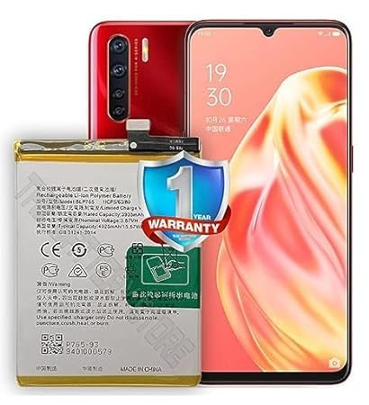 Image of THE BATTERY STORE Original BLP765 Battery for Oppo Reno 3 / A91 / F15 CHP2001 / CPH2021 PCPM00 Battery with 1 Year Warranty **** (O3)