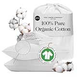 100% Organic Cotton Sheets King Size - Luxurious 415 Thread Count, Oeko-Tex Certified, Silky Soft Sateen Weave, Hemstitched Pillowcases, Fitted Sheet with Deep Pockets, Double-Elastic & Corner Straps