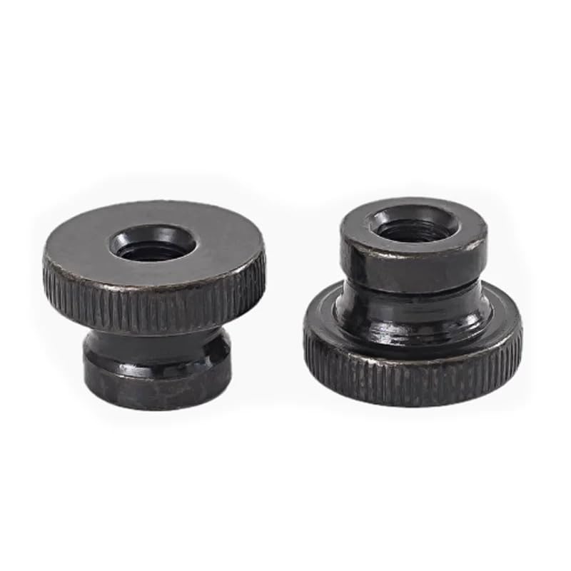 Black Steel DIN466 Knurled Thumb Nuts with Collar M3 M4 M5 M6 M8 M10 (100,M4)