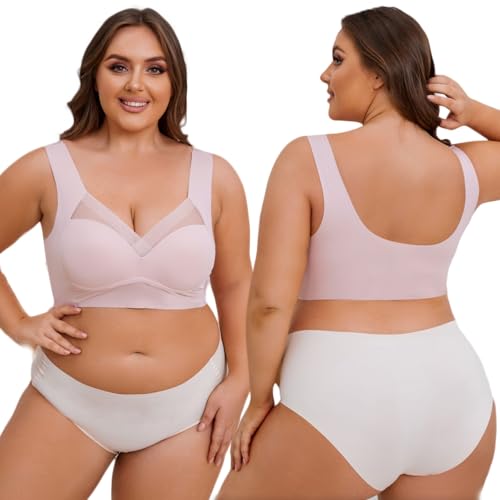 Women Seamless Bra Plus Size Back Fat Smoothing Seamless Bralette Sleeping Wireless Bra for Sport Everyday2