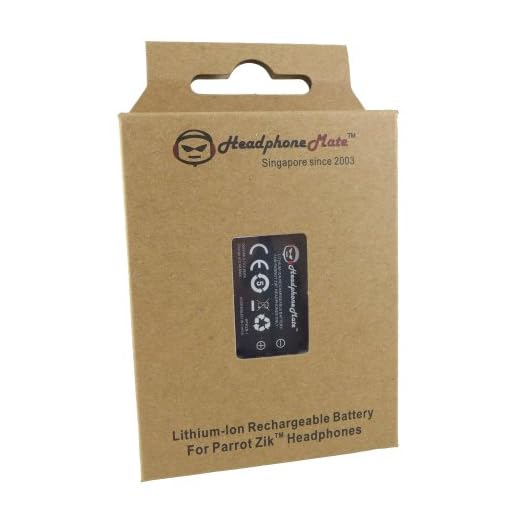 HeadphoneMate Rechargeable Battery for Parrot Zik 1 Zik 1.0 (Zik First Version) Headphones
