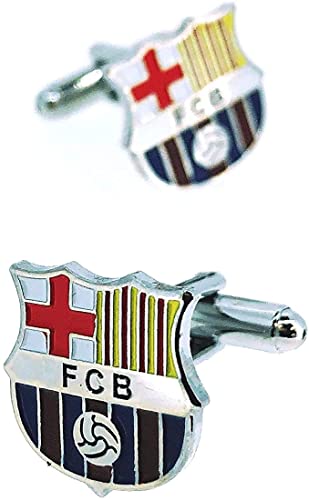 Gemelolandia | Boutons de Manchette Pour Chemise du FC Barcelone a Color | Pour Hommes et Garçons | Cadeaux Pour Mariages, Communions, Baptêmes et Autres...