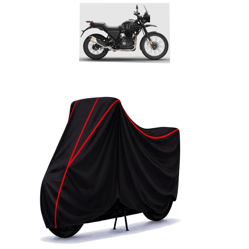 Image of Himalayan Water Resistant Bike Cover for All Motorcycles & Rain | Heavy Duty Taffeta Fabric | UV Protection, Dustproof, Scratchproof | All Weather Two Wheeler Body Cover with Elastic Bottom