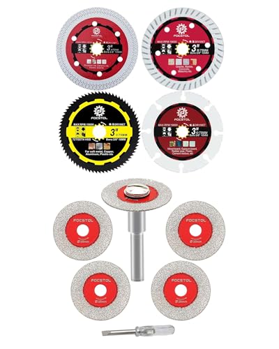 Disque a tronconner verre FOCSTOL sans éclat pour mini meuleuse