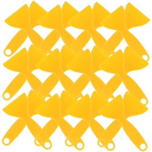 PRETYZOOM 25Pcs Car Gap Scraper Tool Flexible Closing Tool for Vinyl Film Window Tint Applications Safe for Car Paint Durable Automotive Gadget Yellow