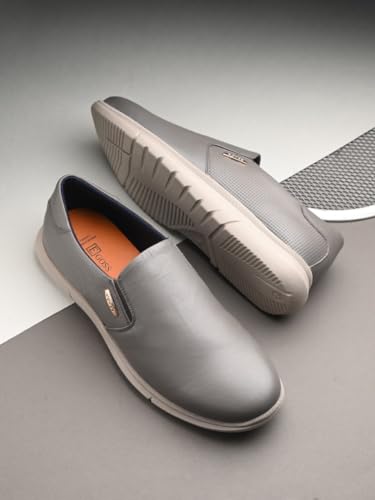 Image of egoss Platinum Premium Genuine Leather Sneaker Casual Shoes for Men, Durable, Comfortable & Versatile Design, Ideal for Work, Events & Everyday Wear