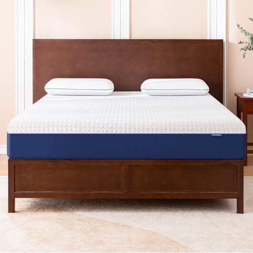 Gelsea Colchón Queeen, colchón de espuma viscoelástica de 10 pulgadas en una caja, infusión de gel fresco para un sueño más fresco, fabricado en Estados Unidos, funda transpirable, cama tamaño Queen,